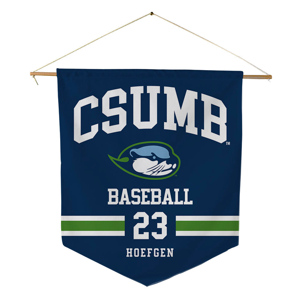 CSU Monterey Bay - NCAA Baseball : Michael Hoefgen - Pennant - 18" x 21"-0