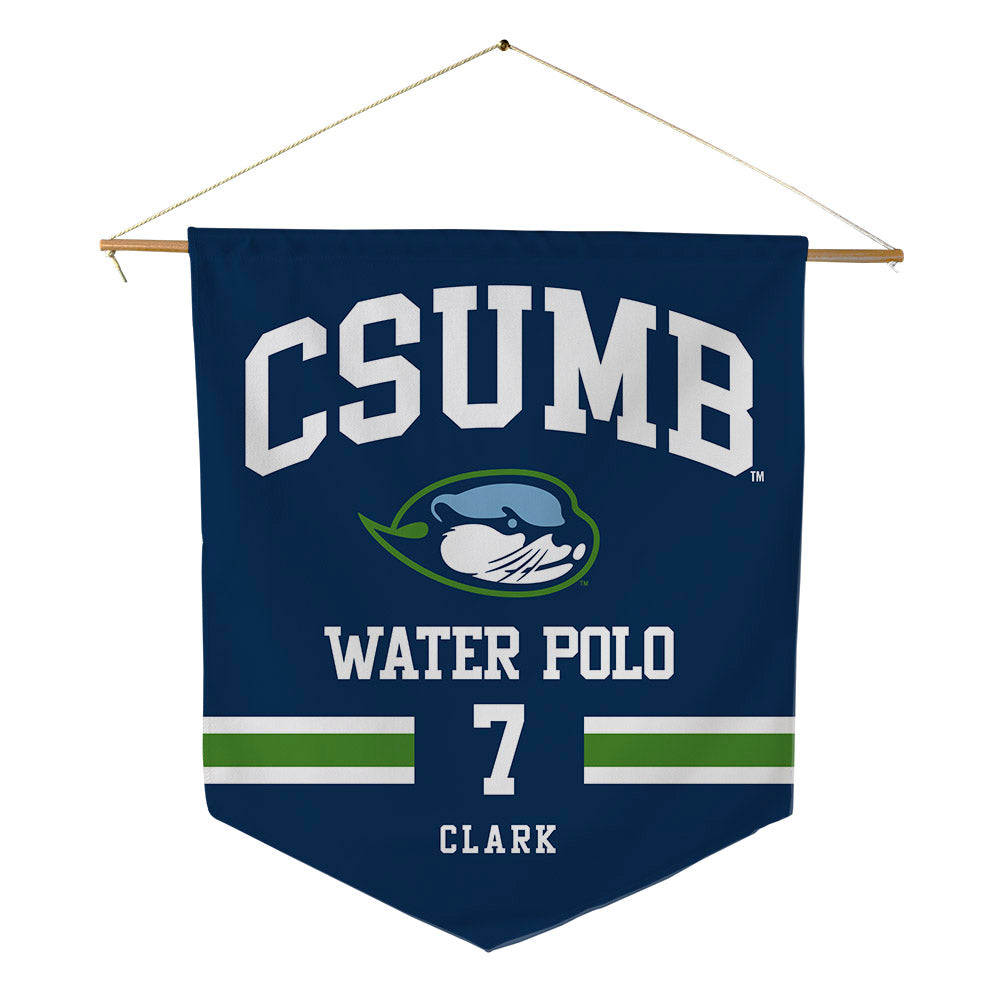 CSU Monterey Bay - NCAA Women's Water Polo : Kira Clark - Pennant - 18" x 21"-0