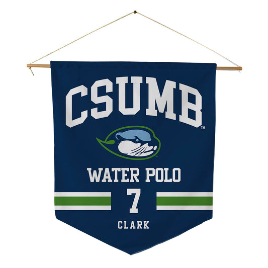 CSU Monterey Bay - NCAA Women's Water Polo : Kira Clark - Pennant - 18" x 21"-0