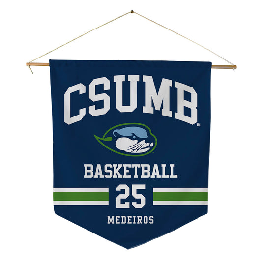 CSU Monterey Bay - NCAA Women's Basketball : Keegan Medeiros - Pennant - 18" x 21"-0