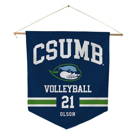 CSU Monterey Bay - NCAA Women's Volleyball : Piper Olson - Pennant - 18" x 21"-0
