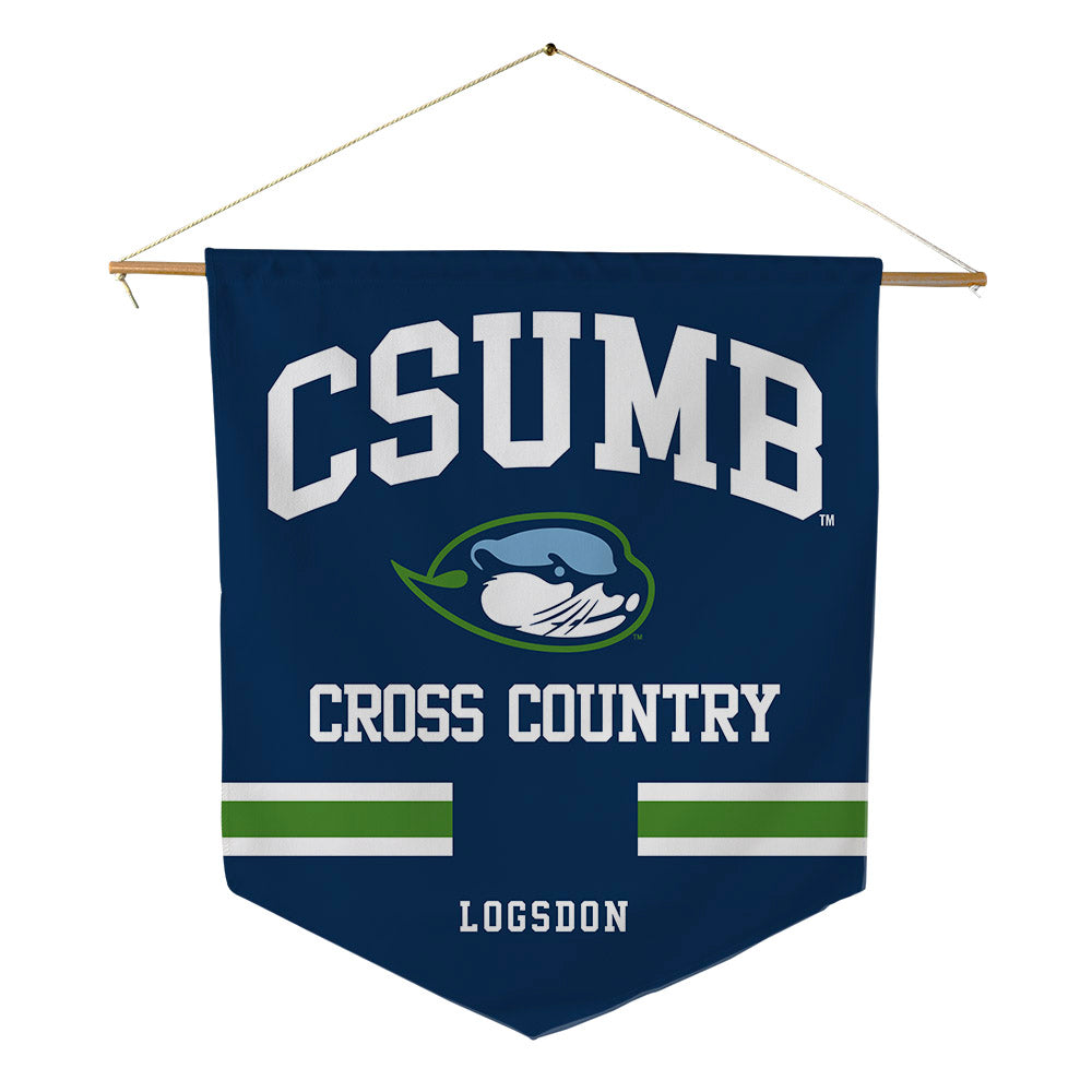 CSU Monterey Bay - NCAA Women's Cross Country : Sidney Logsdon - Pennant - 18" x 21"-0
