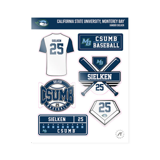 CSU Monterey Bay - NCAA Baseball : Xander Sielken - Sticker Sheet-0