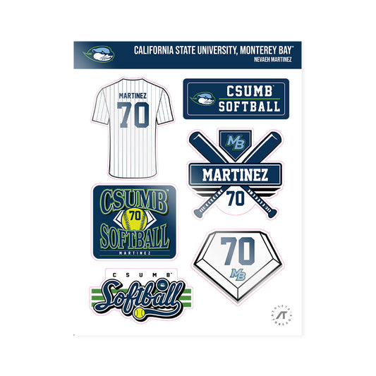 CSU Monterey Bay - NCAA Softball : Nevaeh Martinez - Sticker Sheet-0