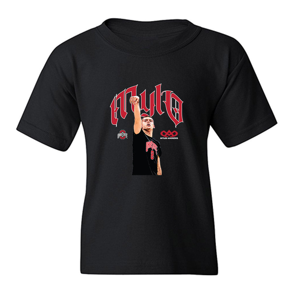 Ohio State - NCAA Men's Basketball : Myles Herro - Youth T-Shirt-0