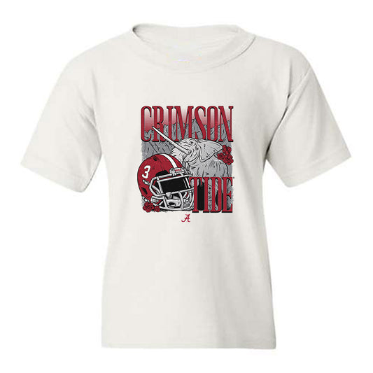 Alabama - NCAA Football : Lotzeir Brooks - Vintage Football Sherseys Youth T-Shirt-0