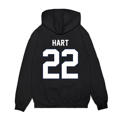 UConn - NCAA Football : Jaden Hart - Vintage Helmet Premium Hooded Sweatshirt-1
