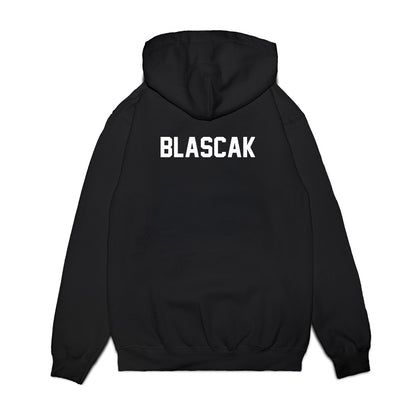 UConn - NCAA Football : Grant Blascak - Vintage Helmet Premium Hooded Sweatshirt-1