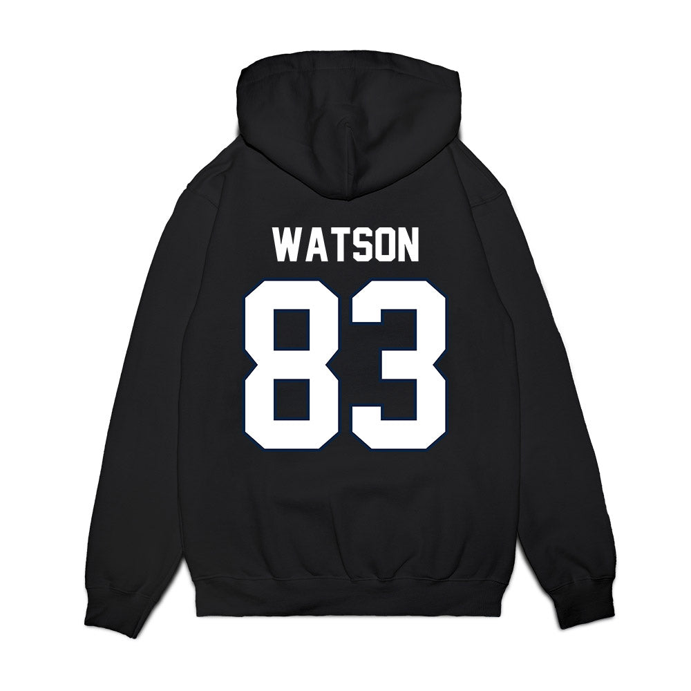 UConn - NCAA Football : Xavier Watson - Vintage Helmet Premium Hooded Sweatshirt-1