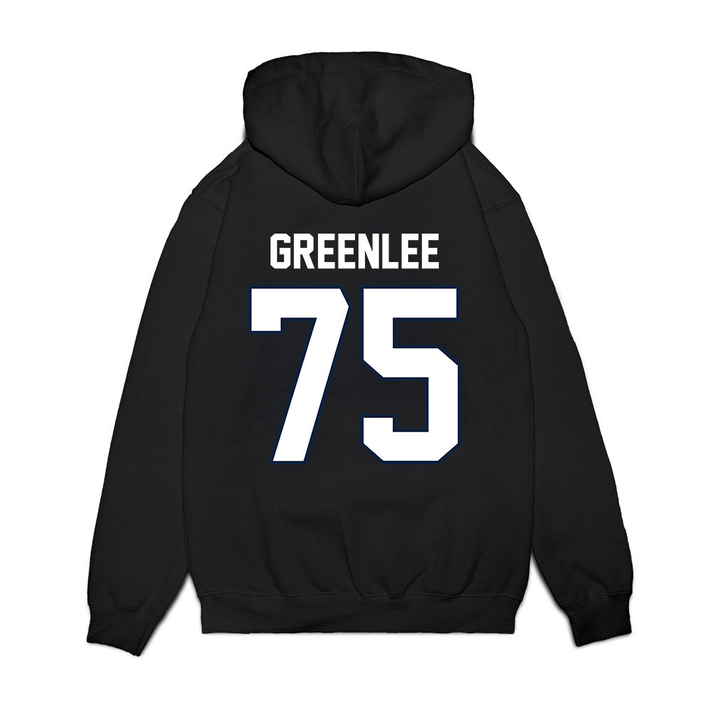 UConn - NCAA Football : Hill Greenlee - Vintage Helmet Premium Hooded Sweatshirt-1