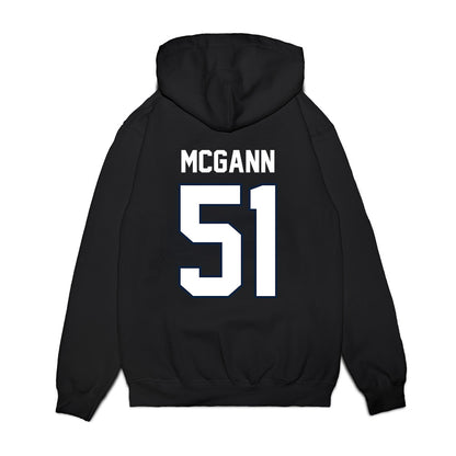 UConn - NCAA Football : Joe McGann - Vintage Helmet Premium Hooded Sweatshirt-1