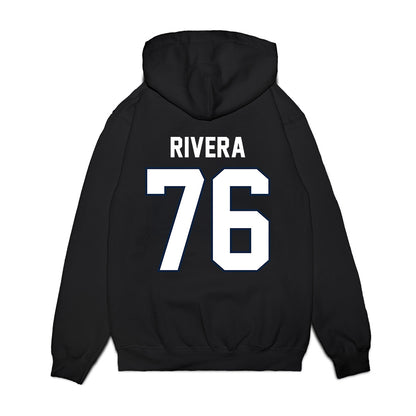 UConn - NCAA Football : Dominic Rivera - Vintage Helmet Premium Hooded Sweatshirt-1