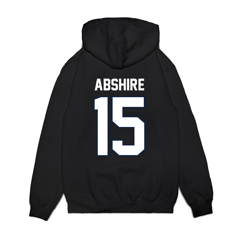 UConn - NCAA Football : Cam Abshire - Vintage Helmet Premium Hooded Sweatshirt-1