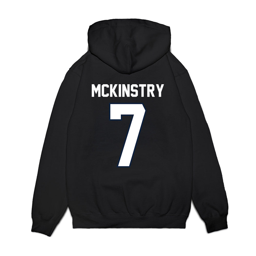 UConn - NCAA Football : Tyler McKinstry - Vintage Helmet Premium Hooded Sweatshirt-1