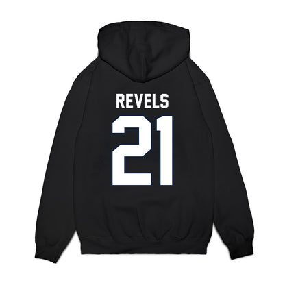UConn - NCAA Football : Tracy Revels - Vintage Helmet Premium Hooded Sweatshirt-1