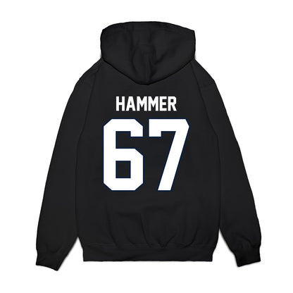 UConn - NCAA Football : Hannes Hammer - Vintage Helmet Premium Hooded Sweatshirt-1