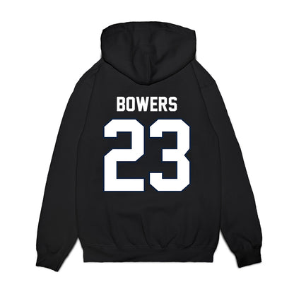 UConn - NCAA Football : Cyncir Bowers - Vintage Helmet Premium Hooded Sweatshirt-1