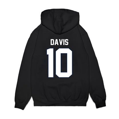 UConn - NCAA Football : Jayden Davis - Vintage Helmet Premium Hooded Sweatshirt-1