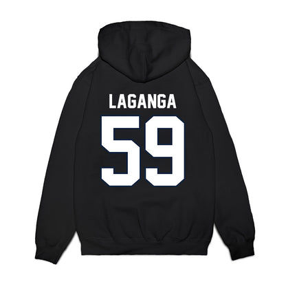 UConn - NCAA Football : David LaGanga - Vintage Helmet Premium Hooded Sweatshirt-1
