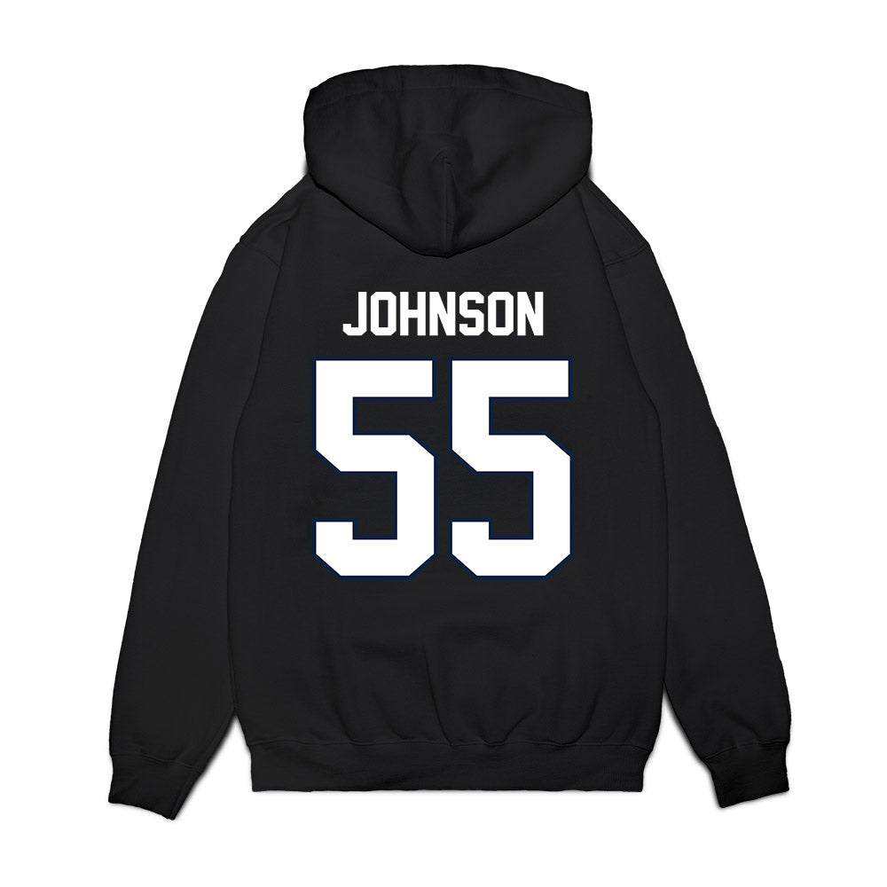 UConn - NCAA Football : Fred Johnson - Vintage Helmet Premium Hooded Sweatshirt-1