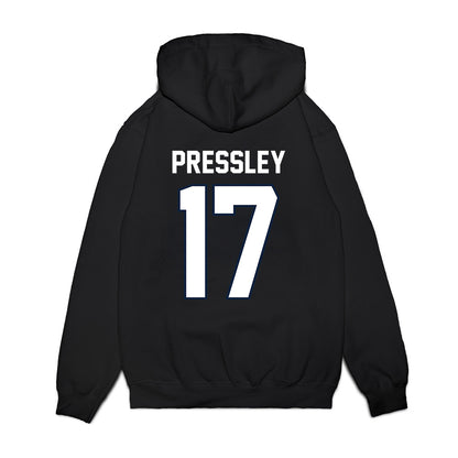 UConn - NCAA Football : Shamar Pressley - Vintage Helmet Premium Hooded Sweatshirt-1