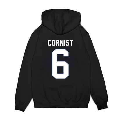 UConn - NCAA Football : Trey Cornist - Vintage Helmet Premium Hooded Sweatshirt-1