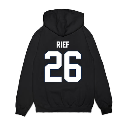 UConn - NCAA Football : Soren Rief - Vintage Helmet Premium Hooded Sweatshirt-1