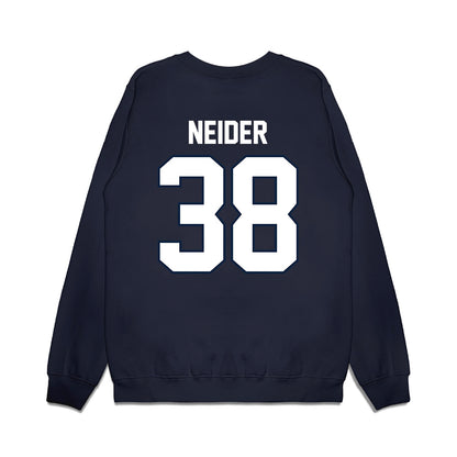 UConn - NCAA Football : John Neider - Vintage Helmet Premium Crewneck Sweatshirt-1