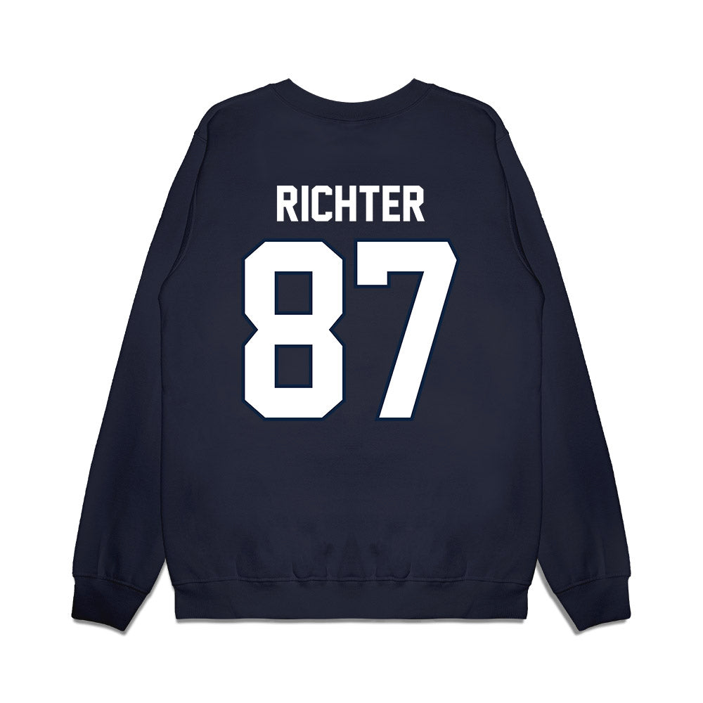UConn - NCAA Football : Clemens Richter - Vintage Helmet Premium Crewneck Sweatshirt-1