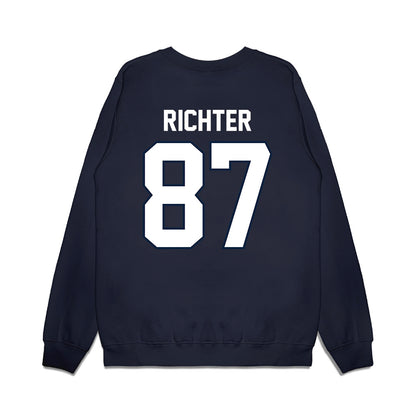 UConn - NCAA Football : Clemens Richter - Vintage Helmet Premium Crewneck Sweatshirt-1