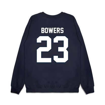 UConn - NCAA Football : Cyncir Bowers - Vintage Helmet Premium Crewneck Sweatshirt-1