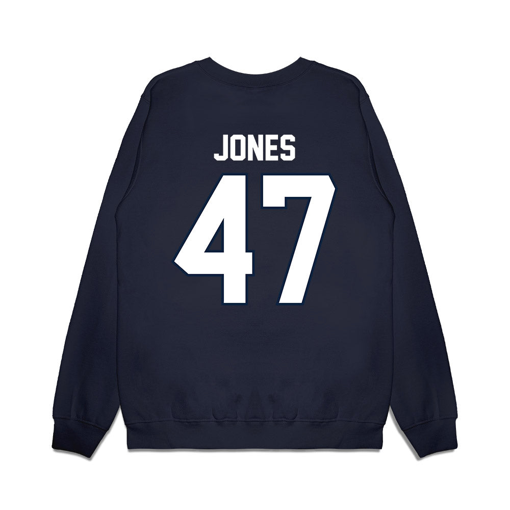 UConn - NCAA Football : Jayden Jones - Vintage Helmet Premium Crewneck Sweatshirt-1