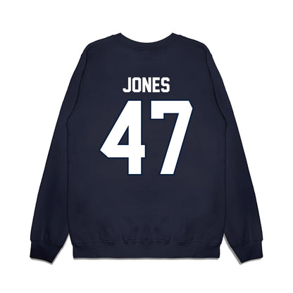 UConn - NCAA Football : Jayden Jones - Vintage Helmet Premium Crewneck Sweatshirt-1