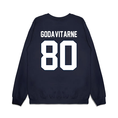 UConn - NCAA Football : Alex Godavitarne - Vintage Helmet Premium Crewneck Sweatshirt-1