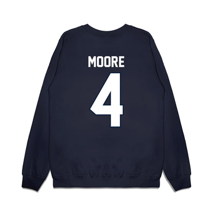 UConn - NCAA Football : Braedyn Moore - Vintage Helmet Premium Crewneck Sweatshirt-1