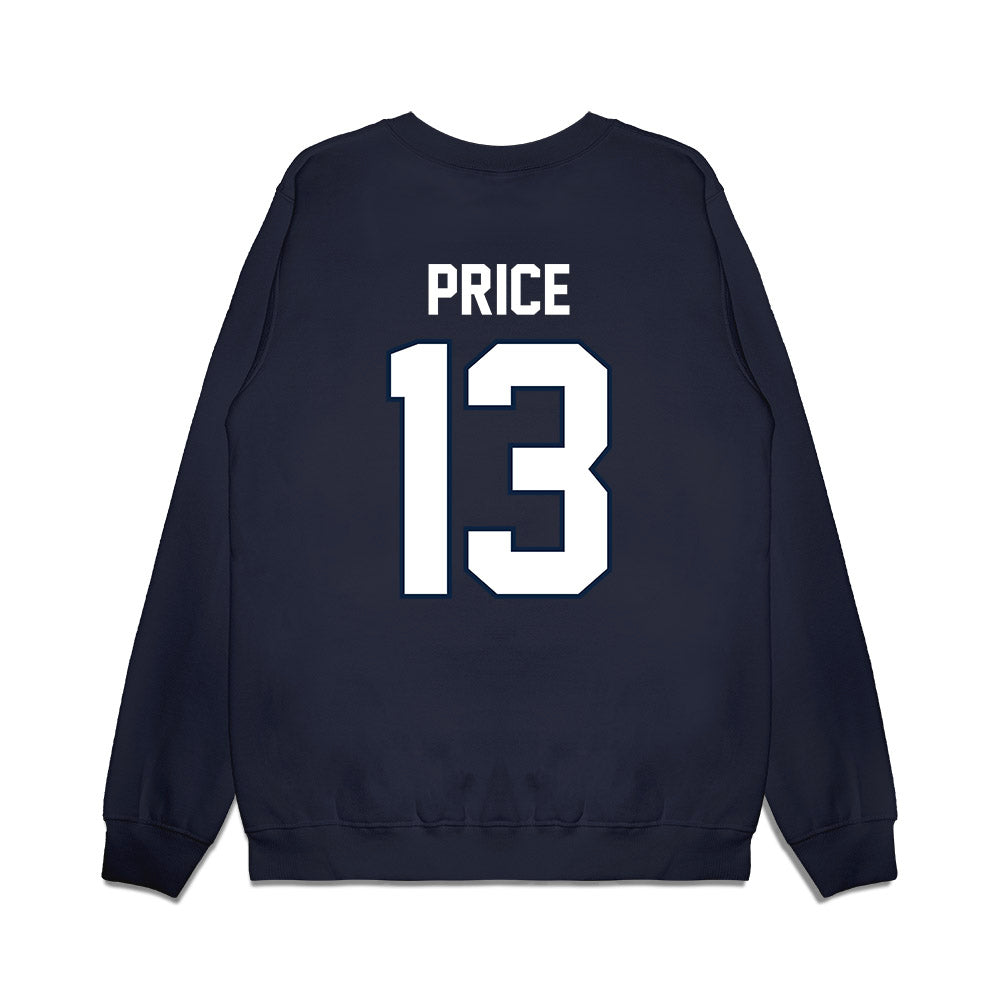 UConn - NCAA Football : Jayden Price - Vintage Helmet Premium Crewneck Sweatshirt-1