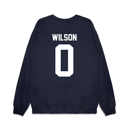 UConn - NCAA Football : Flash Wilson - Vintage Helmet Premium Crewneck Sweatshirt-1