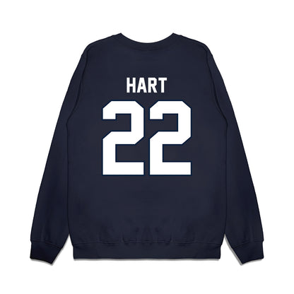 UConn - NCAA Football : Jaden Hart - Vintage Helmet Premium Crewneck Sweatshirt-1