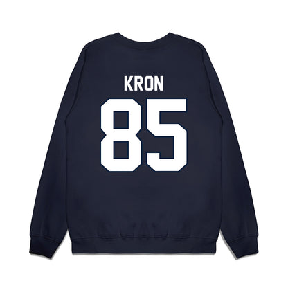 UConn - NCAA Football : Drew Kron - Vintage Helmet Premium Crewneck Sweatshirt-1