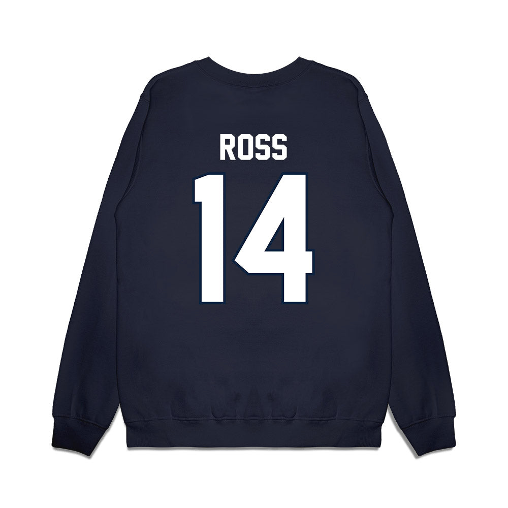 UConn - NCAA Football : Emanuel Ross - Vintage Helmet Premium Crewneck Sweatshirt-1