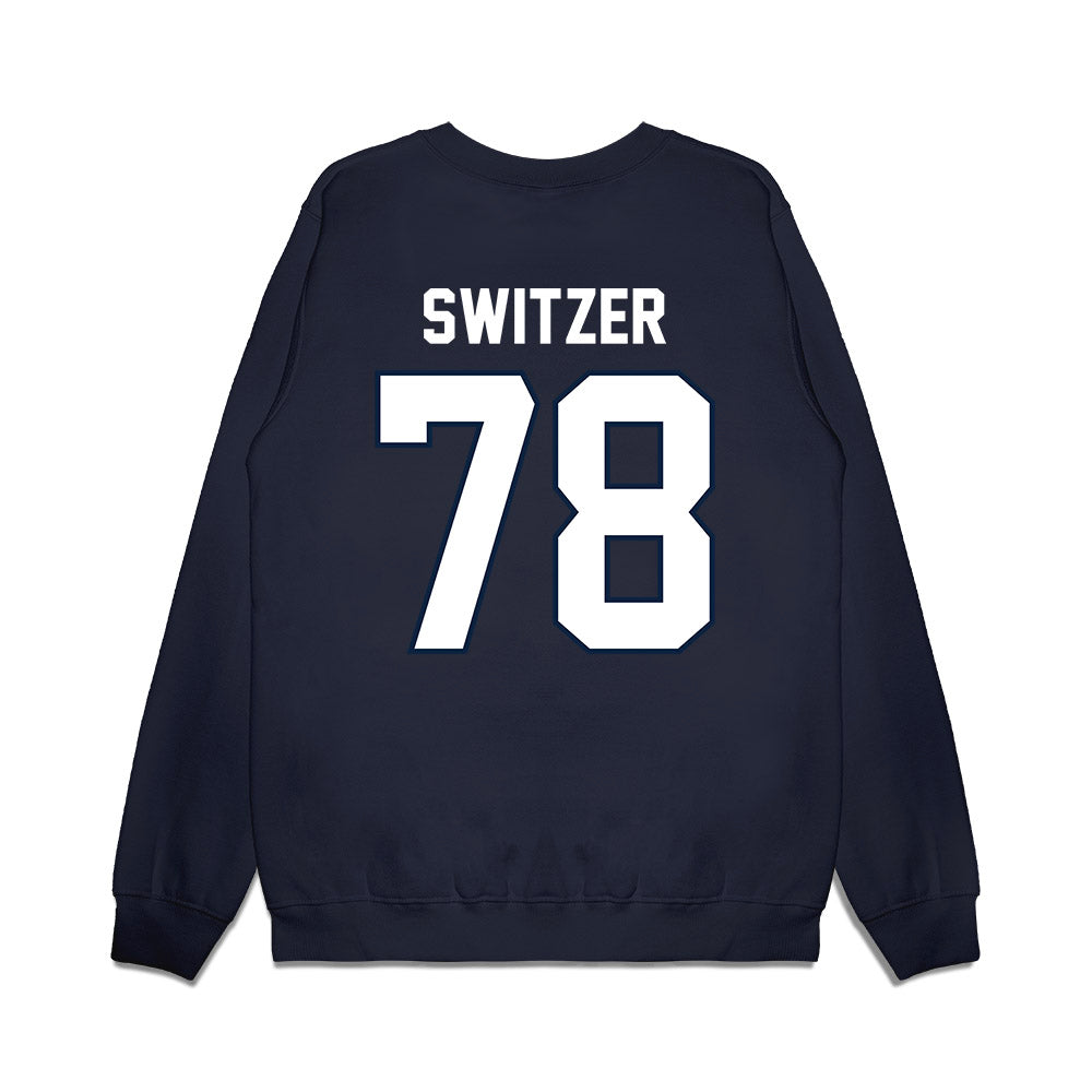 UConn - NCAA Football : Isiah Switzer - Vintage Helmet Premium Crewneck Sweatshirt-1