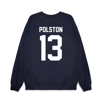 UConn - NCAA Football : Bo Polston - Vintage Helmet Premium Crewneck Sweatshirt-1