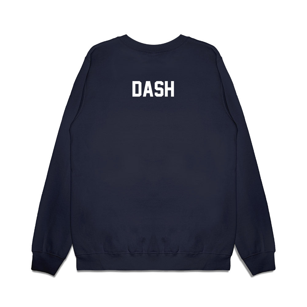 UConn - NCAA Football : Cason Dash - Vintage Helmet Premium Crewneck Sweatshirt-1