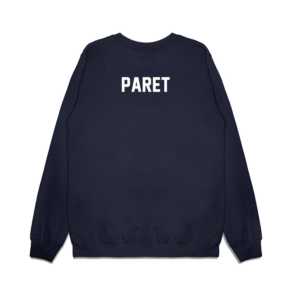 UConn - NCAA Football : Zion Paret - Vintage Helmet Premium Crewneck Sweatshirt-1