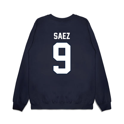 UConn - NCAA Football : Zakaih Saez - Vintage Helmet Premium Crewneck Sweatshirt-1