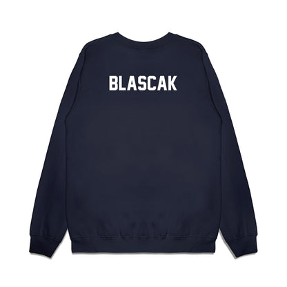 UConn - NCAA Football : Grant Blascak - Vintage Helmet Premium Crewneck Sweatshirt-1