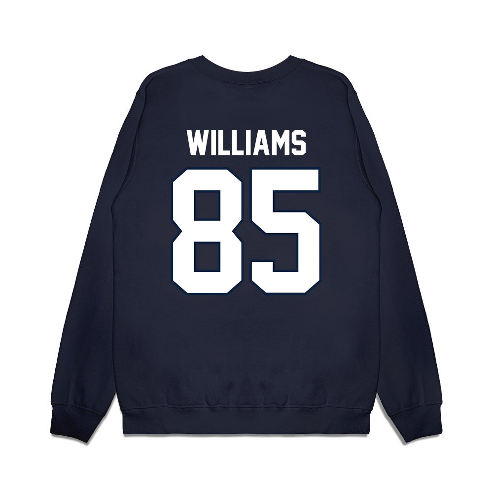 UConn - NCAA Football : Teddy Williams - Vintage Helmet Premium Crewneck Sweatshirt-1