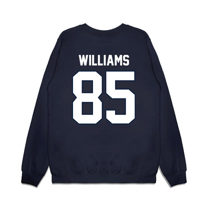 UConn - NCAA Football : Teddy Williams - Vintage Helmet Premium Crewneck Sweatshirt-1