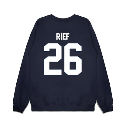 UConn - NCAA Football : Soren Rief - Vintage Helmet Premium Crewneck Sweatshirt-1