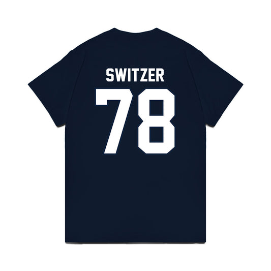 UConn - NCAA Football : Isiah Switzer - Vintage Helmet Comfort Colors T-Shirt-1